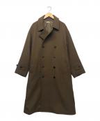 STEVEN ALANスティーブンアラン）の古着「DBL/MLTN TRENCH COAT」｜ブラウン