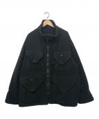 H BEAUTY&YOUTHエイチ ビューティー&ユース）の古着「フリースフィールドブルゾン」｜ブラック