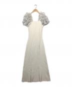 ）の古着「イントリケートフリルコンビニットワンピ」｜ホワイト