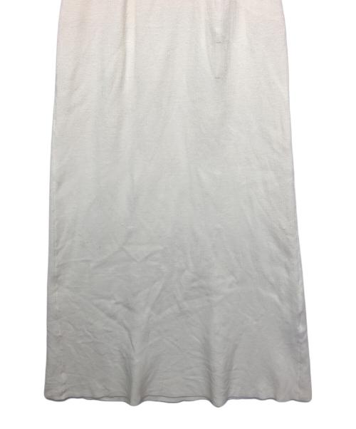 Snidel（スナイデル）Snidel (スナイデル) イントリケートフリルコンビニットワンピ ホワイト サイズ:FREEの古着・服飾アイテム