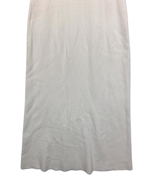 Snidel（スナイデル）Snidel (スナイデル) イントリケートフリルコンビニットワンピ ホワイト サイズ:FREEの古着・服飾アイテム