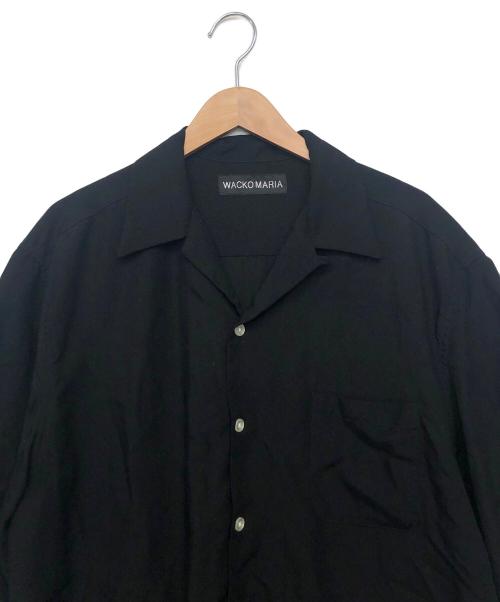 WACKO MARIA（ワコマリア）WACKO MARIA (ワコマリア) オープンカラーシャツ ブラック サイズ:Lの古着・服飾アイテム