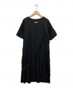 MARGARET HOWELLマーガレットハウエル）の古着「半袖ワンピース」｜ブラック