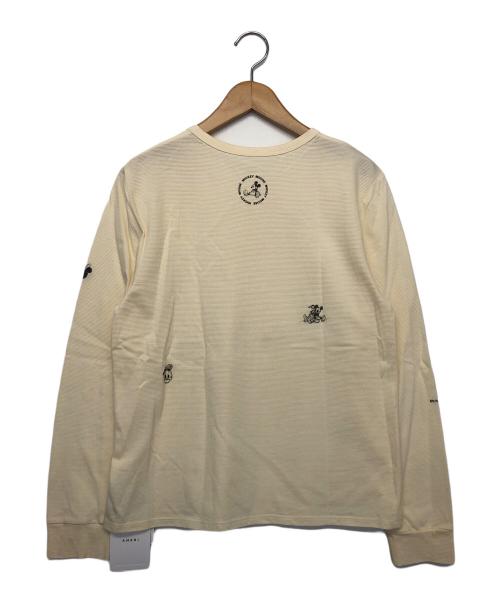 Ameri（アメリ）AMERI (アメリ) Disney (ディズニー) Disney SCATTERED PRINT TOP　長袖カットソー ベージュ サイズ:FREEの古着・服飾アイテム