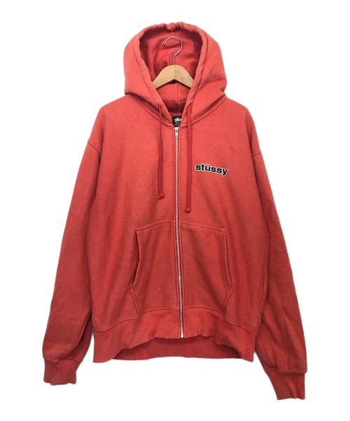 stussy（ステューシー）stussy (ステューシー) 1974970 ジップパーカー オレンジ サイズ:Lの古着・服飾アイテム