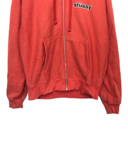 stussy（ステューシー）stussy (ステューシー) 1974970 ジップパーカー オレンジ サイズ:Lの古着・服飾アイテム