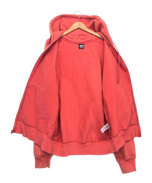 stussy（ステューシー）stussy (ステューシー) 1974970 ジップパーカー オレンジ サイズ:Lの古着・服飾アイテム
