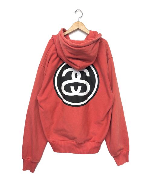 stussy（ステューシー）stussy (ステューシー) 1974970 ジップパーカー オレンジ サイズ:Lの古着・服飾アイテム