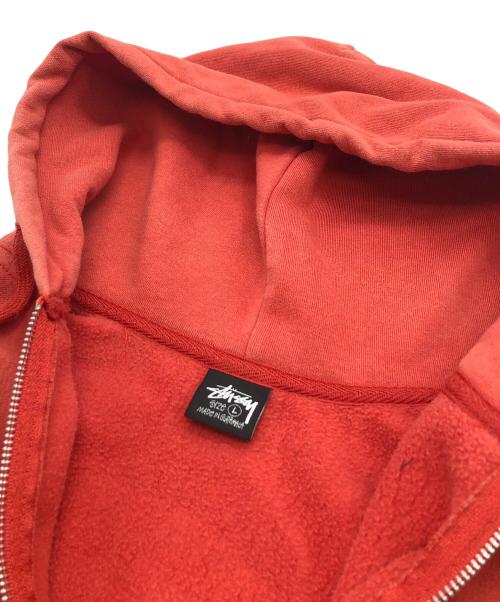 stussy（ステューシー）stussy (ステューシー) 1974970 ジップパーカー オレンジ サイズ:Lの古着・服飾アイテム