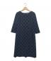 LEILIAN（レリアン）の古着「長袖ワンピース」｜ネイビー