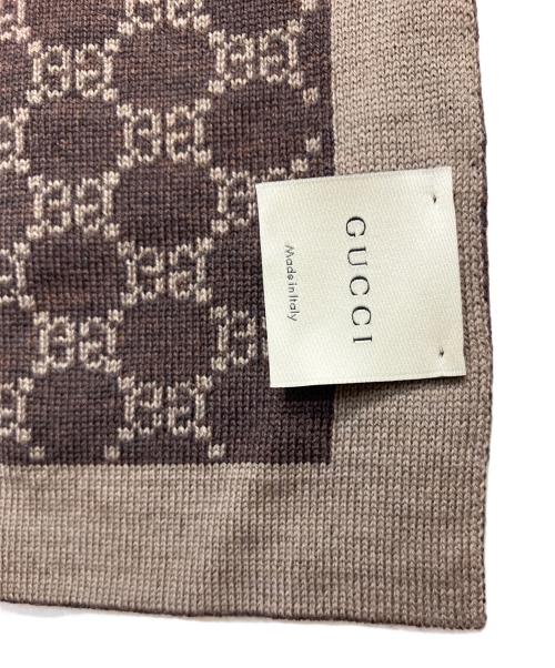 GUCCI（グッチ）GUCCI (グッチ) マフラー ブラウン サイズ:FREEの古着・服飾アイテム