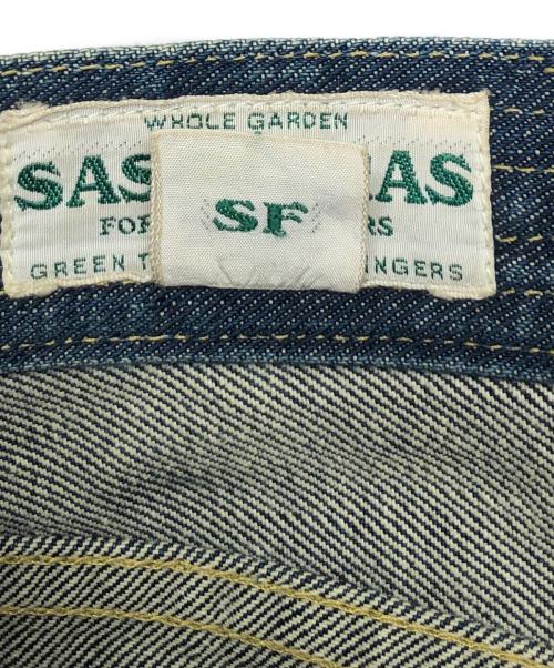 SASSAFRAS（ササフラス）SASSAFRAS (ササフラス) フォールリーフスプレイヤーパンツ インディゴ サイズ:Lの古着・服飾アイテム