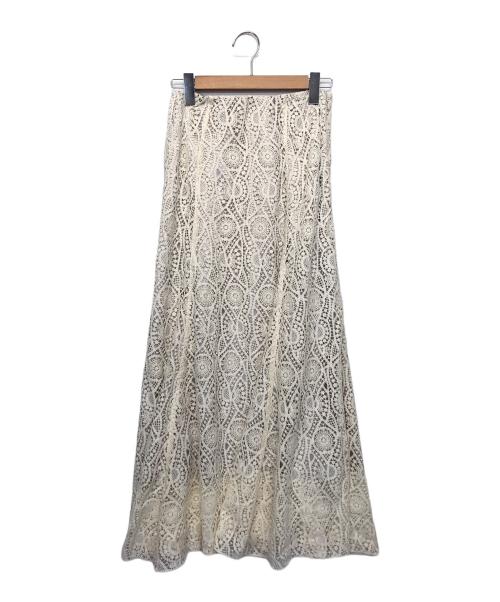 green label relaxing（グリーンレーベルリラクシング）green label relaxing (グリーンレーベルリラクシング) レーススカート アイボリー サイズ:38の古着・服飾アイテム