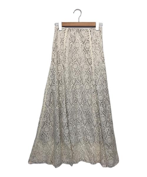 green label relaxing（グリーンレーベルリラクシング）green label relaxing (グリーンレーベルリラクシング) レーススカート アイボリー サイズ:38の古着・服飾アイテム