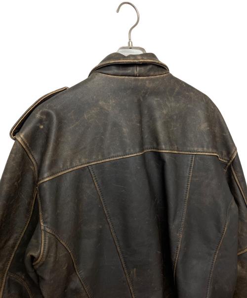 HARLEY-DAVIDSON（ハーレーダビッドソン）HARLEY-DAVIDSON (ハーレーダビッドソン) ライダースジャケット ブラウン サイズ:L　の古着・服飾アイテム