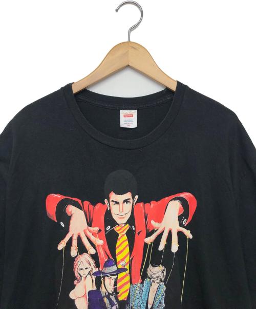 UNDERCOVER（アンダーカバー）UNDERCOVER (アンダーカバー) SUPREME (シュプリーム) 半袖Tシャツ ルパン三世 ブラック サイズ:XLの古着・服飾アイテム