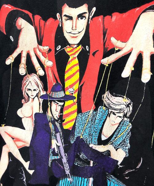 UNDERCOVER（アンダーカバー）UNDERCOVER (アンダーカバー) SUPREME (シュプリーム) 半袖Tシャツ ルパン三世 ブラック サイズ:XLの古着・服飾アイテム