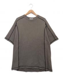 C.E（シーイー）の古着「CREW NECK DBL KNIT SHORT SLEEVE」｜グレー