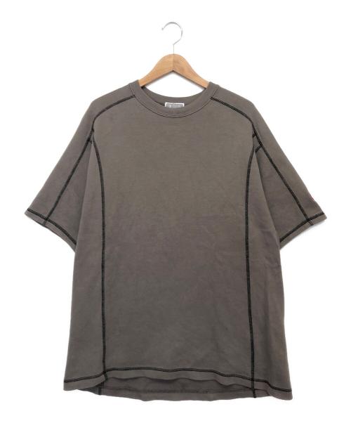 C.E（シーイー）C.E (シーイー) CREW NECK DBL KNIT SHORT SLEEVE グレー サイズ:Mの古着・服飾アイテム
