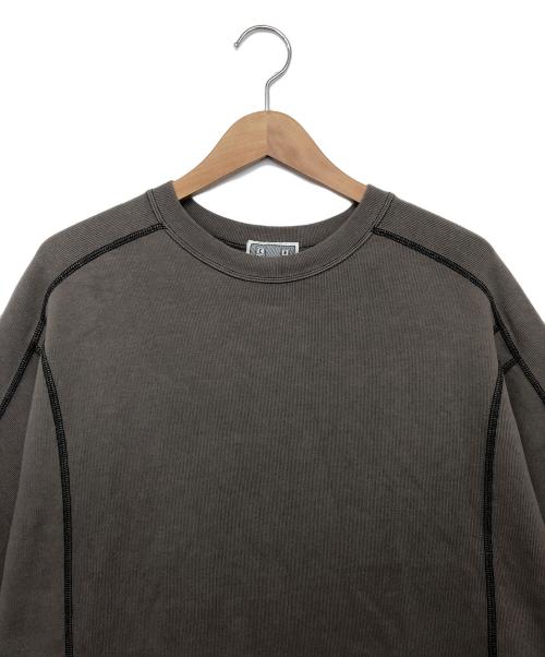 C.E（シーイー）C.E (シーイー) CREW NECK DBL KNIT SHORT SLEEVE グレー サイズ:Mの古着・服飾アイテム