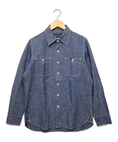 IRON HEART（アイアンハート）IRON HEART (アイアンハート) 長袖シャツ ネイビー サイズ:Sの古着・服飾アイテム