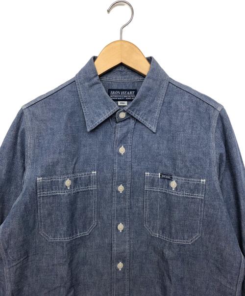 IRON HEART（アイアンハート）IRON HEART (アイアンハート) 長袖シャツ ネイビー サイズ:Sの古着・服飾アイテム