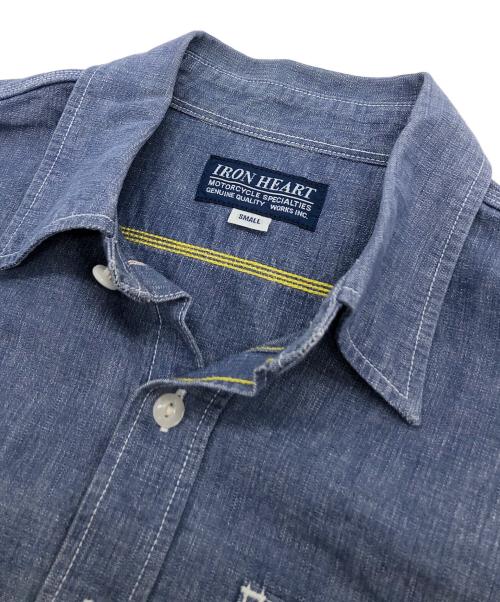 IRON HEART（アイアンハート）IRON HEART (アイアンハート) 長袖シャツ ネイビー サイズ:Sの古着・服飾アイテム