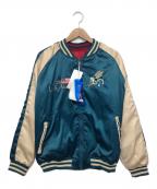 U'S NAVYアメリカ海軍）の古着「スカジャン」｜グリーン