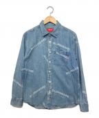 SUPREMEシュプリーム）の古着「Jacquard Denim Shirt 17AW」｜インディゴ