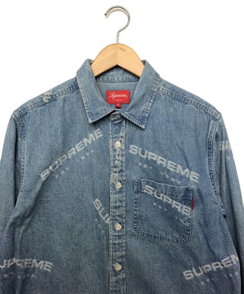 SUPREME（シュプリーム）SUPREME (シュプリーム) Jacquard Denim Shirt 17AW インディゴ サイズ:Sの古着・服飾アイテム