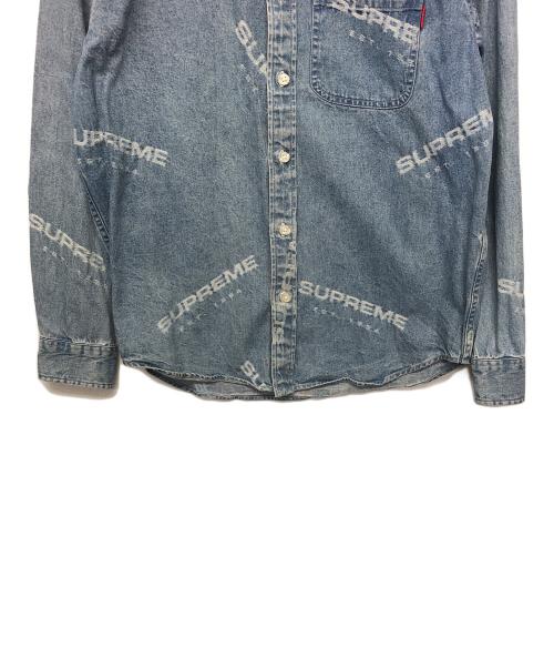 SUPREME（シュプリーム）SUPREME (シュプリーム) Jacquard Denim Shirt 17AW インディゴ サイズ:Sの古着・服飾アイテム