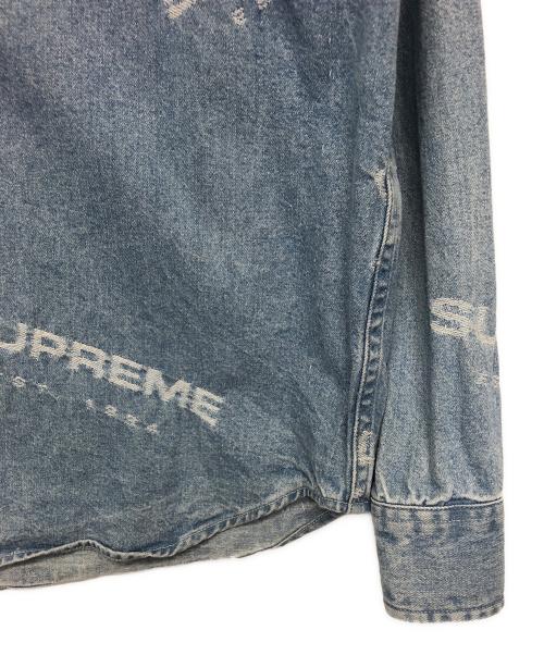SUPREME（シュプリーム）SUPREME (シュプリーム) Jacquard Denim Shirt 17AW インディゴ サイズ:Sの古着・服飾アイテム