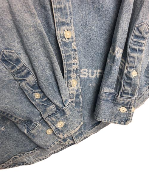 SUPREME（シュプリーム）SUPREME (シュプリーム) Jacquard Denim Shirt 17AW インディゴ サイズ:Sの古着・服飾アイテム
