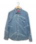 SUPREME（シュプリーム）の古着「Jacquard Denim Shirt 17AW」｜インディゴ