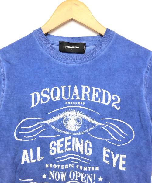 DSQUARED2（ディースクエアード）DSQUARED2 (ディースクエアード) 半袖カットソー ブルー サイズ:Mの古着・服飾アイテム