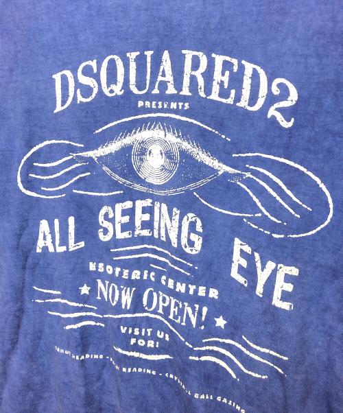 DSQUARED2（ディースクエアード）DSQUARED2 (ディースクエアード) 半袖カットソー ブルー サイズ:Mの古着・服飾アイテム