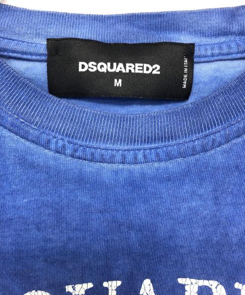 DSQUARED2（ディースクエアード）DSQUARED2 (ディースクエアード) 半袖カットソー ブルー サイズ:Mの古着・服飾アイテム