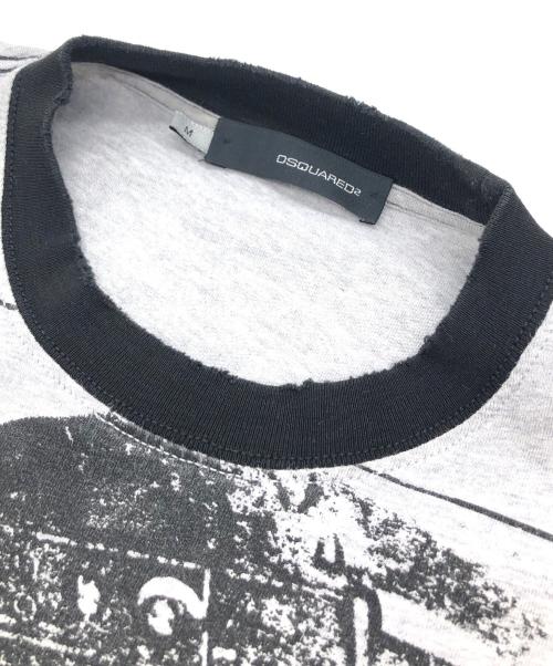 DSQUARED2（ディースクエアード）DSQUARED2 (ディースクエアード) 半袖カットソー グレー サイズ:Mの古着・服飾アイテム