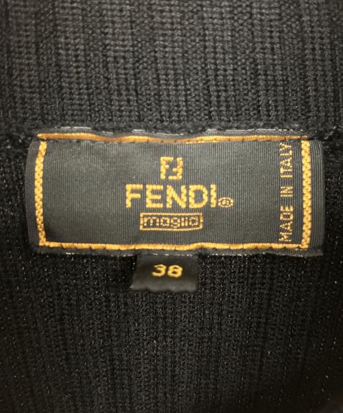 FENDI（フェンディ）FENDI (フェンディ) タートルネックニットワンピース ブラック サイズ:３８の古着・服飾アイテム