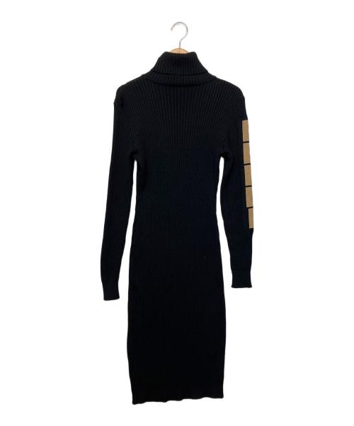 FENDI（フェンディ）FENDI (フェンディ) タートルネックニットワンピース ブラック サイズ:３８の古着・服飾アイテム