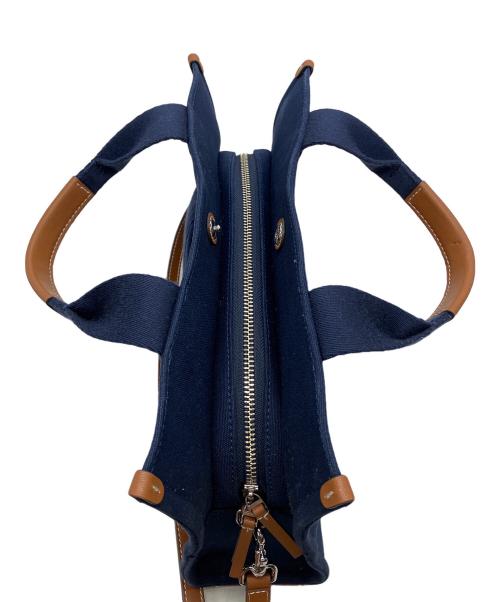 TORY BURCH（トリーバーチ）TORY BURCH (トリーバーチ) 2WAYショルダーバッグ ネイビーの古着・服飾アイテム