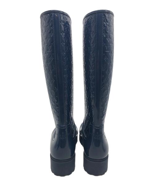 LOUIS VUITTON（ルイ ヴィトン）LOUIS VUITTON (ルイ ヴィトン) スプラッシュライン　レインブーツ ネイビー サイズ:37の古着・服飾アイテム