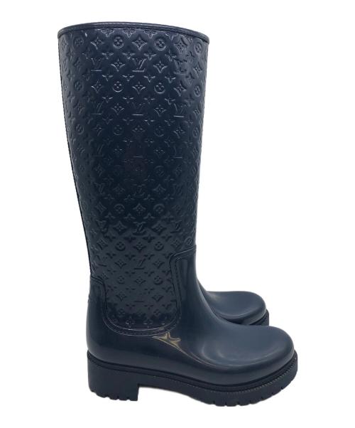 LOUIS VUITTON（ルイ ヴィトン）LOUIS VUITTON (ルイ ヴィトン) スプラッシュライン　レインブーツ ネイビー サイズ:37の古着・服飾アイテム