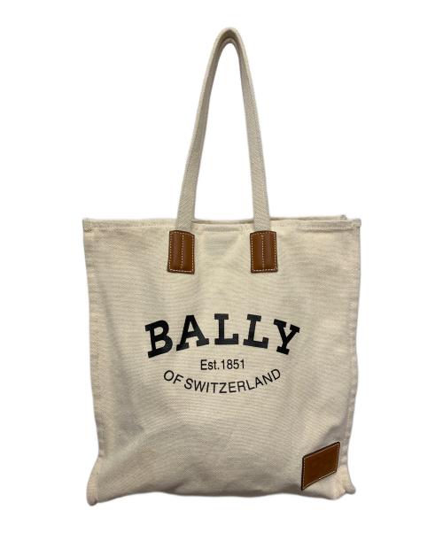BALLY（バリー）BALLY (バリー) キャンバストートバッグ ベージュの古着・服飾アイテム