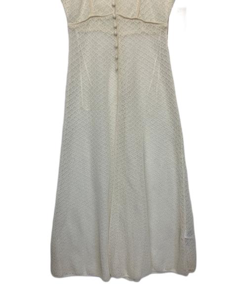 FRAY ID（フレイ アイディー）FRAY ID (フレイ アイディー) 半袖ワンピース　シアー ベージュ サイズ:FREEの古着・服飾アイテム