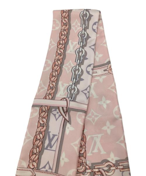LOUIS VUITTON（ルイ ヴィトン）LOUIS VUITTON (ルイ ヴィトン) モノグラム　スカーフ ピンクの古着・服飾アイテム