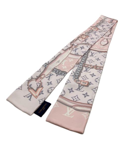 LOUIS VUITTON（ルイ ヴィトン）LOUIS VUITTON (ルイ ヴィトン) モノグラム　スカーフ ピンクの古着・服飾アイテム