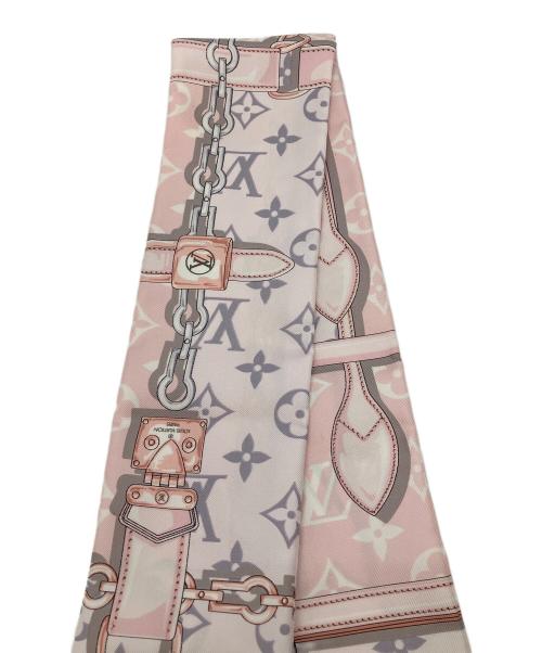 LOUIS VUITTON（ルイ ヴィトン）LOUIS VUITTON (ルイ ヴィトン) モノグラム　スカーフ ピンクの古着・服飾アイテム