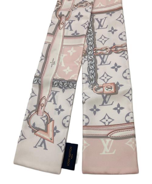 LOUIS VUITTON（ルイ ヴィトン）LOUIS VUITTON (ルイ ヴィトン) モノグラム　スカーフ ピンクの古着・服飾アイテム
