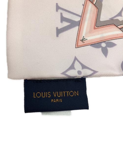 LOUIS VUITTON（ルイ ヴィトン）LOUIS VUITTON (ルイ ヴィトン) モノグラム　スカーフ ピンクの古着・服飾アイテム